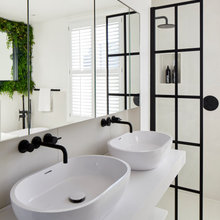 Room Tour: Clever Design Creates Two Bathrooms From One