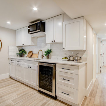 Basement remodeled with bedroom space, extra closet space in Vienna