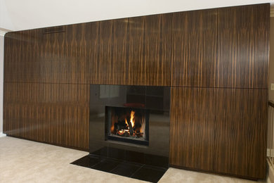 Macasser Ebony Wall Panel for a Montecito Residence