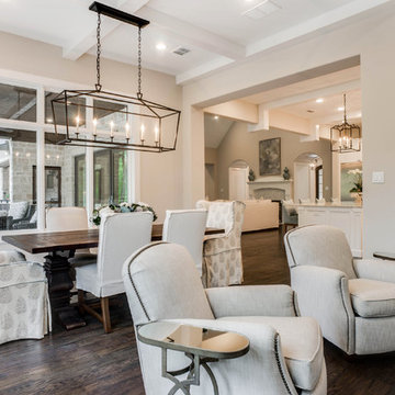 Dining Room with Fireplace Connected