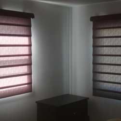 Motorized Shades - Roman Shades