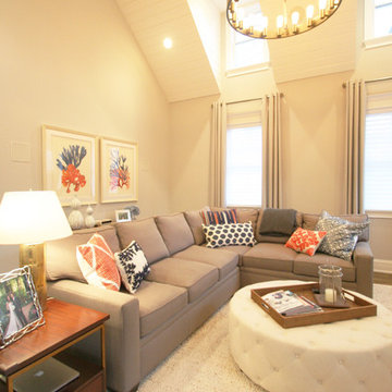Transitional Family Room in Logan Square