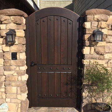 Clean and Simple Custom Wood Gates by Garden Passages