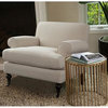 2 Piece Sofa Set with Recessed Arm Sofa and Accent Arm Chair
