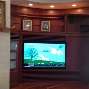 TV Installations - components inside cabinet