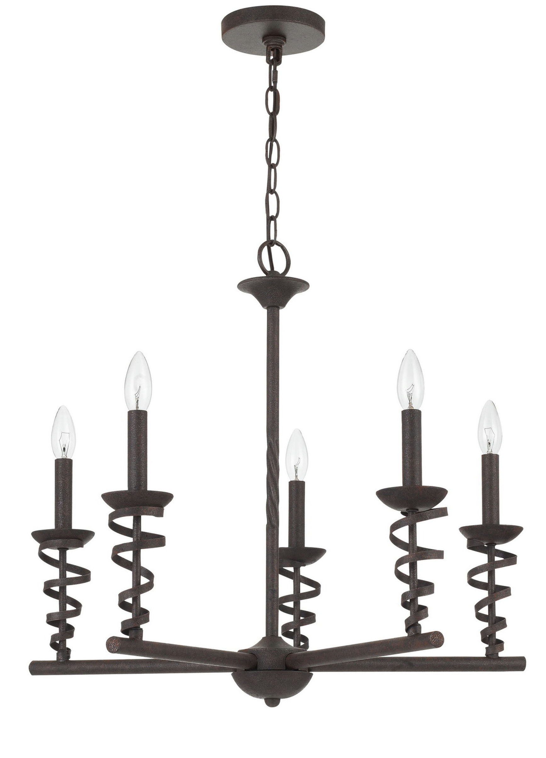 A closer look at Glistening Textured Metal Chandelier Lighting