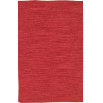 Chandra India Ind9 Solid Color Rug, Dark Red, 2'0"x3'0"