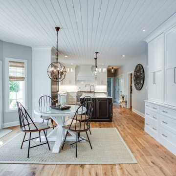 Transitional White & Black Kitchen Design Knoxville, MD