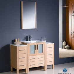 Fresca Torino 48'' Modern Bathroom Vanity Two Side Cabinets FVN62-122412LO-UNS - Bath Products