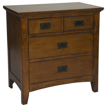 Sunset Trading Tremont Nightstand, Distressed Brown