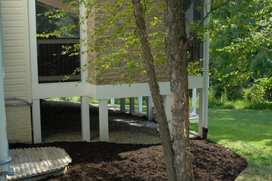 This is an example of a craftsman porch design in Baltimore.
