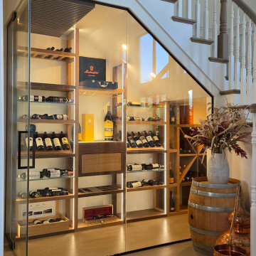 Boca Oaks Understairs Wood Wine Room