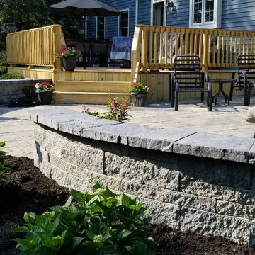 Patio and Sitting Walls in Webster, New York