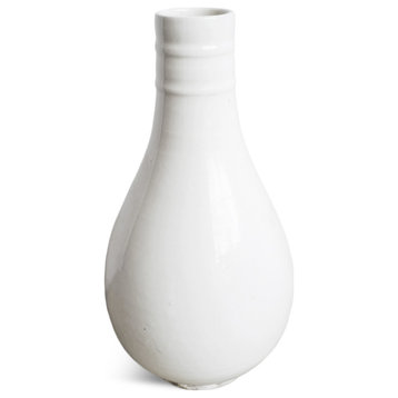 White Milk Pottery Vase