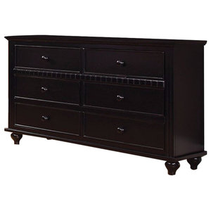 Coaster Carlton Cappuccino 6 Drawer Dresser Transitional