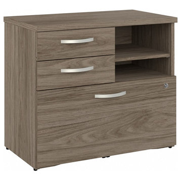 Studio C Office Storage Cabinet with Drawers in Modern Hickory - Engineered Wood
