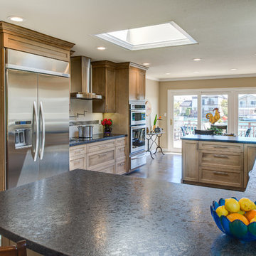 Transitional Foster City Waterfront Kitchen Designed By CJ Lowenthal