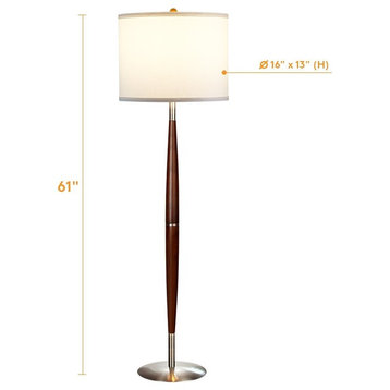 Brightech Lucas - Mid Century Modern Floor Lamp For Living room and Bedroom