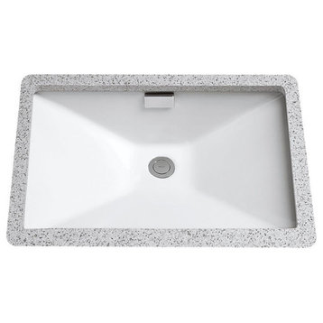 Toto Lloyd Rectangular Undermount Bathroom Sink, Cotton White