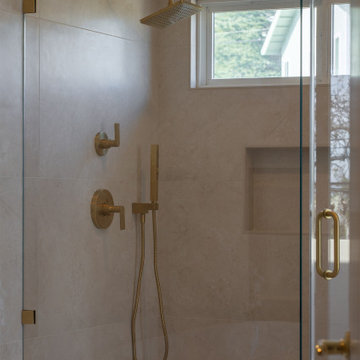Modern Spa Bathroom Remodel | Tub + Walk-In Shower