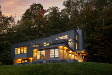 Example of a trendy exterior home design in Burlington