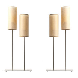 PAIR OF DAY GLOW EDITIONS DOUBLE LAMP BY EMMANUEL LUSSOT - Products