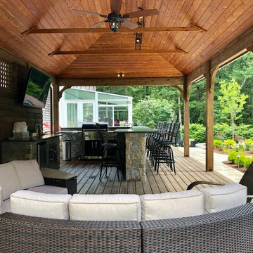 Pavilion, Hardscape & Jacuzzi Addition