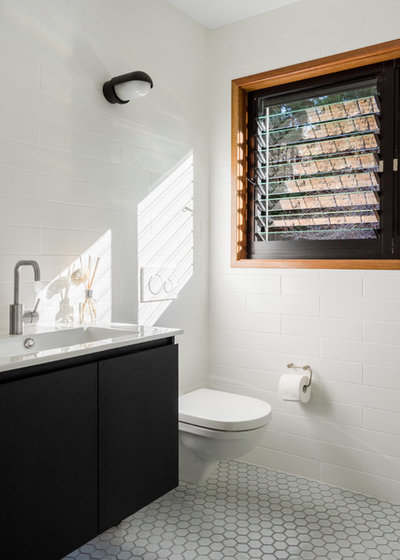 Midcentury Bathroom by Benedict Design