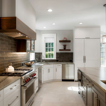 Foxtail Circle - Trio of Colors Transitional Kitchen