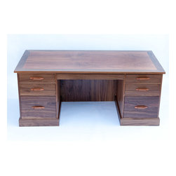 Mesquite and Walnut Executive Desk - Products