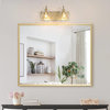 LNC Modern 2-Light Gold Bathroom Vanity Light
