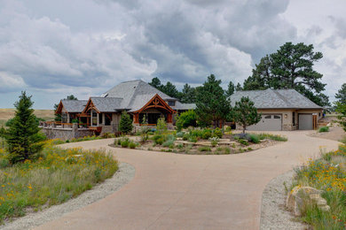 Example of an exterior home design in Denver