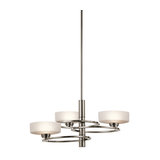 Classic Pewter 3lt Chandelier - 3 x 3.5W LED G9, 320Lm, 3000k
