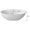 Stone Resin Solid Surface Freestanding Bathtub, White, 65"