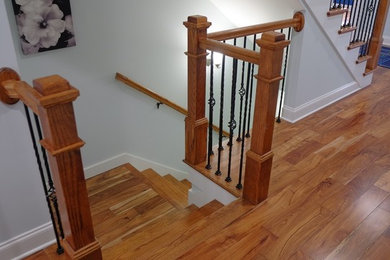 Design ideas for a transitional staircase in Other.