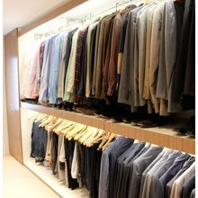 His walk in wardrobe