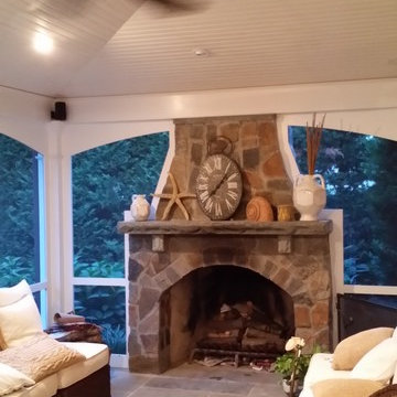 Fireplace for year round use