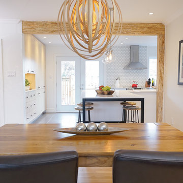Arche en bois de la cuisine_ Wood arch to the kitchen