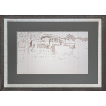 Frank Lloyd Wright Lithograph Limited Edition, Thomas Hardy, House Perspective