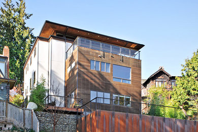 Home design - contemporary home design idea in Seattle