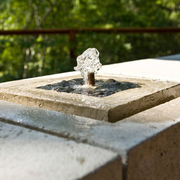 Water Feature Bench - After