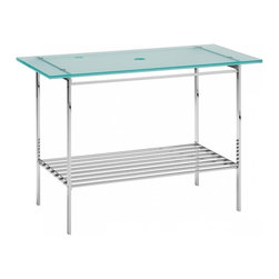 Rela 66521 + Barujo 66262.80 Glass Top Bathroom Vanity 35.8" - Bathroom Vanities And Sink Consoles