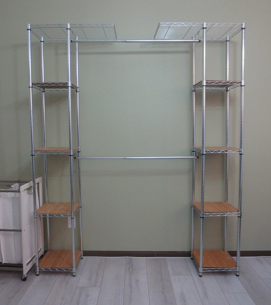 Trinity EcoStorage Expandable Closet Organizer, Chrome