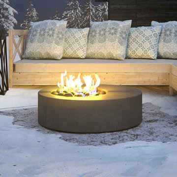 Hestia Round Concrete Fire Pit