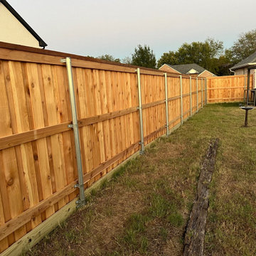 Bonham, TX - Custom Wood Privacy Fence - Genuine Western Red Cedar