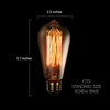 2-Pack 40W E26 ST64 Squirrel Cage Edison Dimmable Warm Light Incandescent Bulbs