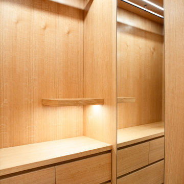 Master Bathroom Renovation and Custom Closet Built in Highland Park