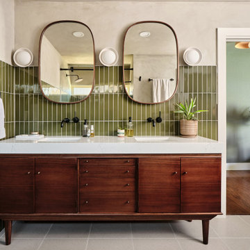 Allandale | Mid Century Modern Primary Bath