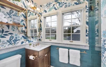 Bathroom of the Week: Proud as a Peacock in 40 Square Feet