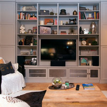 tv area in kitchen